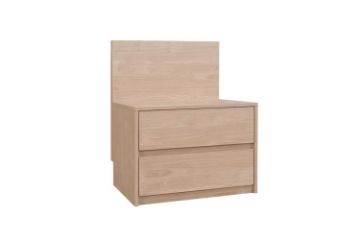 Picture of YUKI 2-Drawer Bedside Table with Headboard