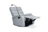 Picture of  [FLOOR MODEL CLEARANCE] OLIVIO 360° Swivel Manual Recliner Lounge Chair With Mobile Holder (Grey) 