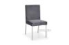 Picture of [FLOOR MODEL CLEARANCE] MARCANO Velvet Dining Chair with Silver Stainless Steel Frame (Grey)