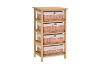 Picture of  [FLOOR MODEL CLEARANCE]  SIENA 4 Drawers Cabinet (Wicker Basket)