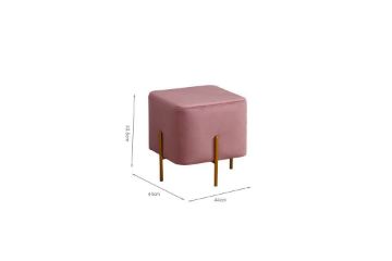 Picture of  [FLOOR MODEL CLEARANCE]  HAYSI Foot Stool Small (44x44x43) - Pink