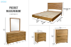 Picture of BRITTON 4PC/5PC/6PC Australian Marri Hardwood Bedroom Combo Set in Queen/Super King Size