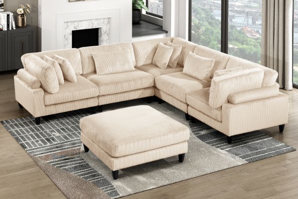 Picture of VIANNA Sectional Modular Sofa Range (Beige)