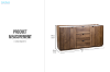 Picture of MERRINA 160 2-Door 3-Drawer Storage Cabinet/Sideboard with Sintered Stone Top