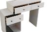 Picture of GLOW 3-Drawer Extension Dressing Table with LED Mirror and NOOK Makeup Stool Set