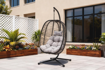 Picture of TUROSS Rattan Outdoor Hanging Egg Chair
