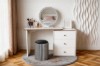 Picture of ELYSIA 3-Drawer 100-160 Extension Dressing Table with LED Mirror and Makeup Stool Combo