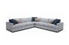 Picture of   [FLOOR MODEL CLEARANCE] GOODWIN Feather Filled Sectional Sofa - Dust, Water & Oil resistant (Light Grey)