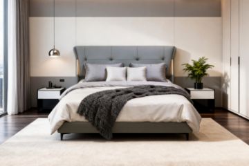 Picture of KIANA Air Leather Bed Frame with Integrated Touch LED Light in Queen/Super King Size