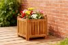 Picture of [FLOOR MODEL CLEARANCE] BALI Outdoor Solid Teak Flower Box (45x45x50cm)