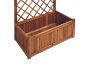 Picture of [FLOOR MODEL CLEARANCE]BISTRO Outdoor Wooden Flower Pot with Trellis (Medium) (80x38x150)