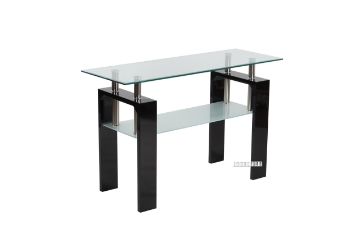Picture of [FLOOR MODEL CLEARANCE] HORIZON Glass Console Table (Black)