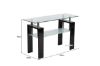 Picture of [FLOOR MODEL CLEARANCE] HORIZON Glass Console Table (Black)
