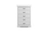 Picture of [FLOOR MODEL CLEARANCE] LOUIS 5-Drawer Hevea Wood Tallboy with LED Lighting (White)