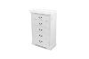 Picture of [FLOOR MODEL CLEARANCE] LOUIS 5-Drawer Hevea Wood Chest with LED Lighting (White)