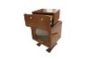 Picture of [FLOOR MODEL CLEARANCE]  M-O 360° Swivel Head Solid Wood Bedside Table with 3 Colours LED Lighting