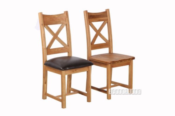 Picture of [FLOOR MODEL CLEARANCE] Westminster Dining Chair Pu/Timber seat *Solid Oak