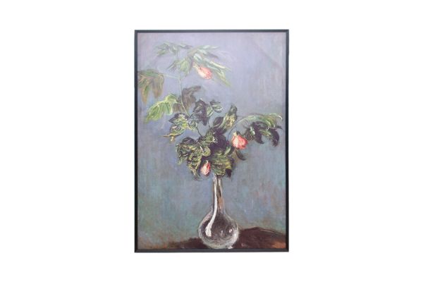 Picture of 367-011 Hand-Finished Decorative Wall Art (80×120cm) - Flowers in a Vase (1882) by Claude Monet