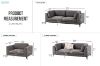 Picture of [FLOOR MODEL CLEARANCE]  AMELIE 3 Seater  Fabric Sofa (Dark Grey)