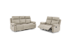 Picture of [FLOOR MODEL CLEARANCE] SORIANO Air Leather Manual 2 Seat Reclining  Sofa (Greige) 