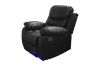 Picture of [FLOOR MODEL CLEARANCE] MODENA Reclining Sofa (Black) - 1 Seat Recliner Chair (1R)