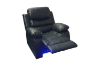 Picture of [FLOOR MODEL CLEARANCE] MODENA Reclining Sofa (Black) - 1 Seat Recliner Chair (1R)