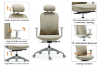 Picture of [FLOOR MODEL CLEARANCE] SULLIVAN Ergonomic Office Chair (Yellow-Greyish White) 
