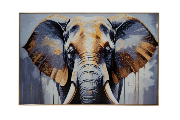 Picture of 357-008 Decorative Wall Art with Golden Frame (90x60cm)