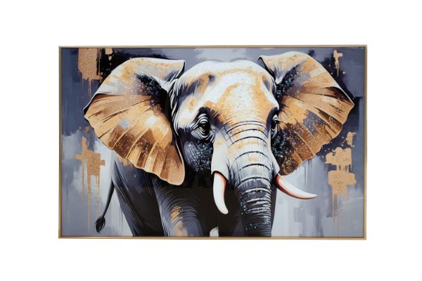 Picture of 357-009 Decorative Wall Art with Golden Frame (90x60cm)