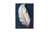 Picture of 357-013 Decorative Wall Art with Golden Frame (40x60cm) - White Feather