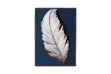 Picture of 357-013 Decorative Wall Art with Golden Frame (40x60cm) - White Feather