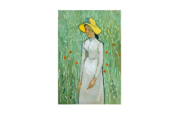 Picture of 367-005 Hand-Finished Canvas Decorative Wall Art (80×120cm) - Girl in White (1890) by Vincent van Gogh