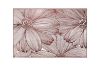 Picture of 371-015 Pink Sunflower Placemat in White (45cmx30cm)