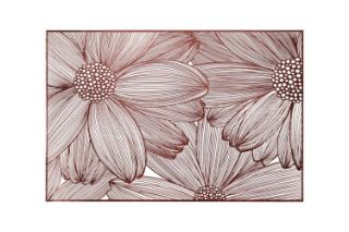 Picture of 371-016 Brown Sunflower Placemat in White (45cmx30cm)
