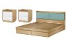 Picture of YORU 3PC Bedroom Set with Gas Lift Storage and Drawers in Queen Size