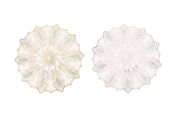 Picture of 371-021/022 Feathers Placemat in White