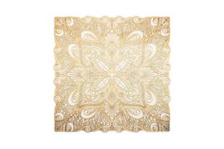 Picture of 371-024 European-Style Placemat in White Gold