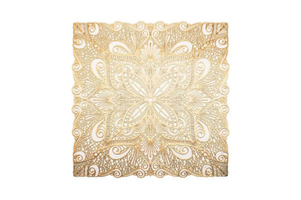 Picture of 371-024 European-Style Placemat in White Gold