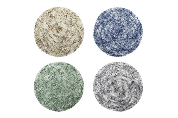 Picture of 371-036/037/038/039 PET Mixed Woven Placemats in Yellow/Blue/Green/Gray