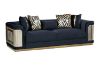 Picture of  [FLOOR MODEL CLEARANCE]ANCONA 3 Seater Velvet Sofa (Black) 