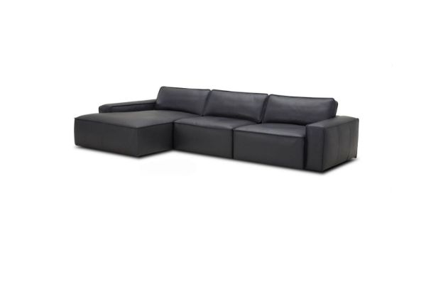 Picture of  [FLOOR MODEL CLEARANCE] HAMMOND Sectional Sofa (Charcoal Black) - Chaise Facing Left