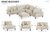 Picture of VIANNA Corduroy Sectional Modular Sofa Range (Beige)