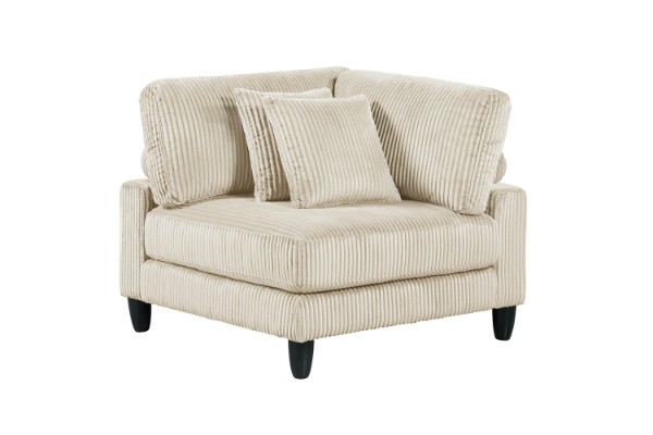 Picture of VIANNA Corduroy Sectional Modular Sofa Range (Beige) - Corner