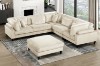 Picture of VIANNA Corduroy Sectional Modular Sofa Range (Beige) - Corner