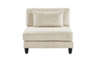 Picture of VIANNA Corduroy Sectional Modular Sofa Range (Beige) - Armless