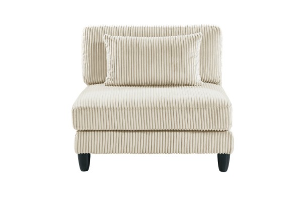 Picture of VIANNA Corduroy Sectional Modular Sofa Range (Beige) - Armless