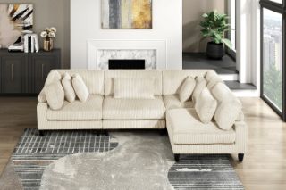 Picture of VIANNA Sectional Modular Sofa Range (Beige) - 4PC Big Combo Set