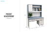 Picture of ZEAL 120 2-Door 3-Drawer Study Desk with shelf