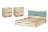 Picture of YORU 3PC Bedroom Set with Gas Lift Storage and Drawers in Queen Size