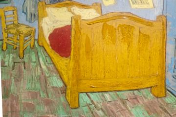 Picture of 367-003 Hand-Finished Canvas Decorative Wall Art (90×60cm) - Bedroom in Arles (1888) by Vincent van Gogh